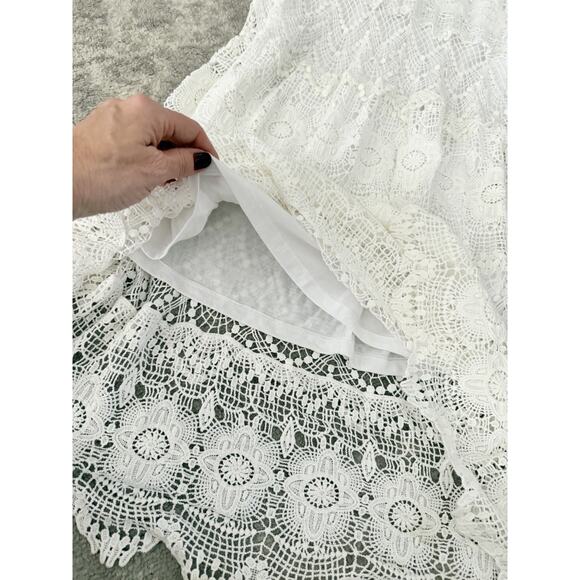 Chelsea Theodore Maxi Long Skirt Womens M Crochet Cottagecore Fairycore Western - Picture 5 of 8